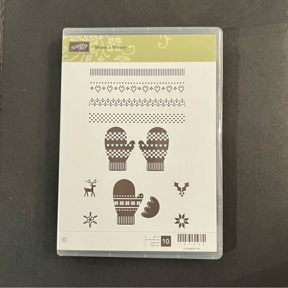 Stampin’Up Stamp Set called Make A Mitten set of 10 Stamps - Picture 1 of 4